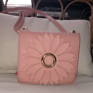 Pink Flower Crossbody